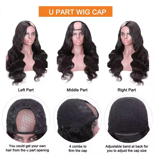 U-Part Human Wig 12 A (210%)
